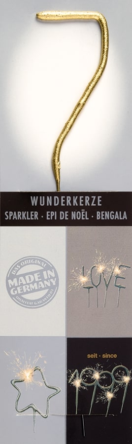Wunderkerze Wondercandle® gold chromo classic - 7