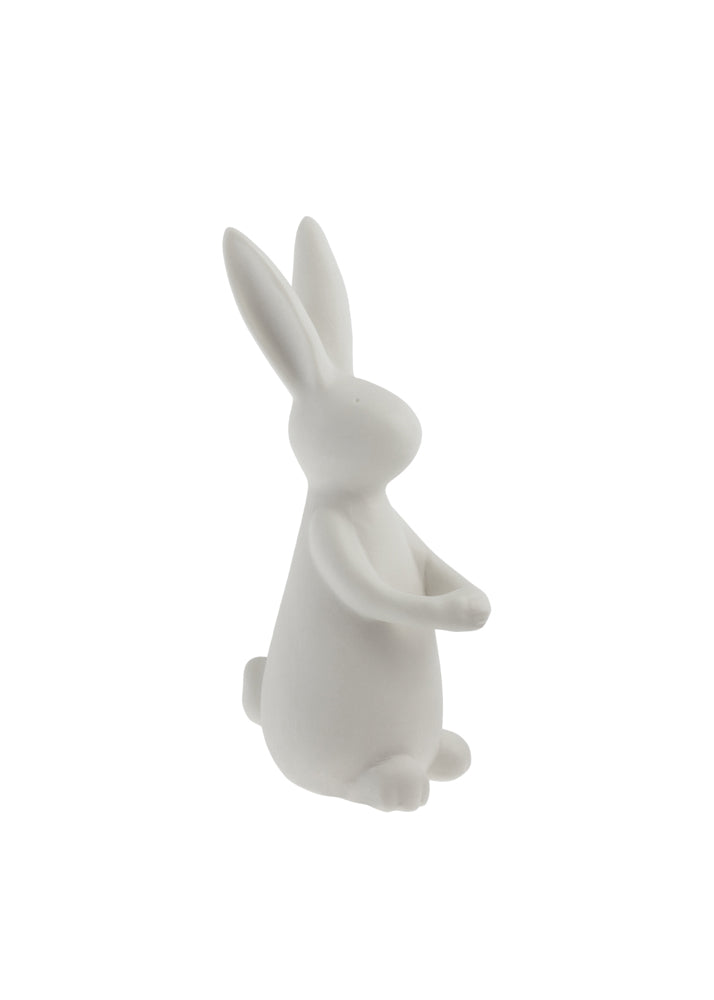 Osterhase Ida, Keramik, weiß, stehend