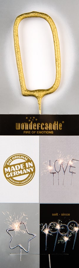 Wunderkerze Wondercandle® gold chromo classic - D