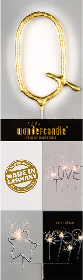 Wunderkerze Wondercandle® gold chromo classic - Q