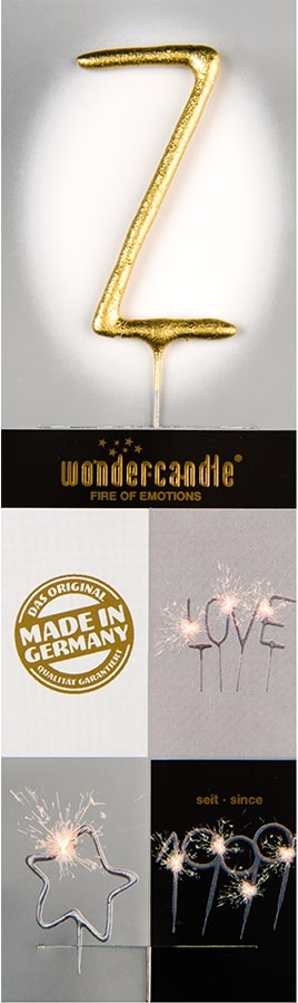 Wunderkerze Wondercandle® gold chromo classic - Z