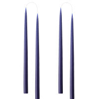 Kerzen, Stabkerzen, 35cm, von Hand gezogen, blau, dunkel blau, antique blau, true blue